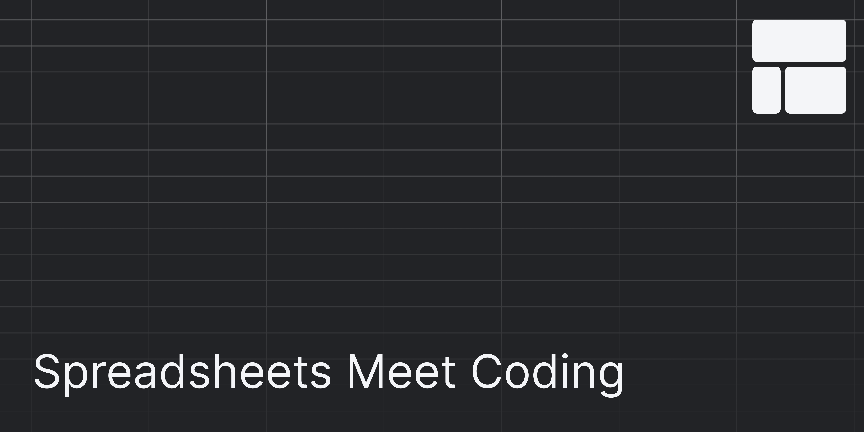 Cover Image for Spreadsheets Meet Coding
